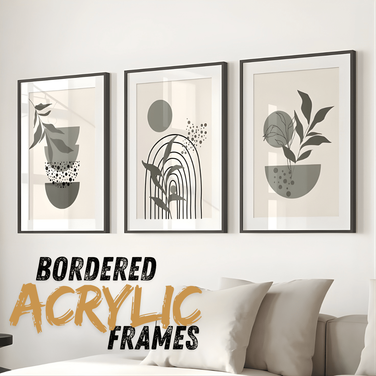 Bordered Acrylic Frames