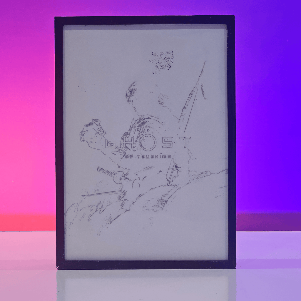 Ghost of Tsushima Backlit Frame Decorornament 