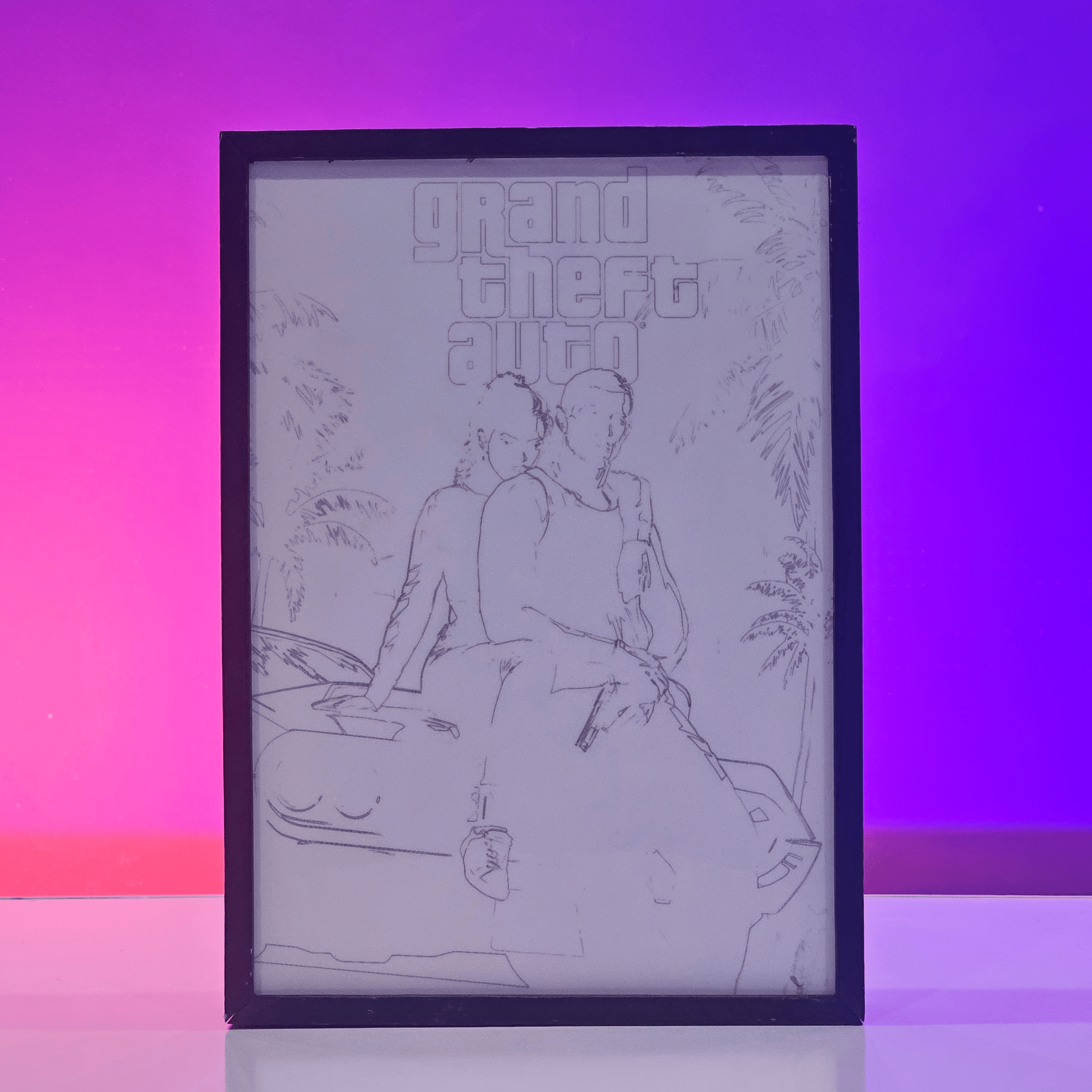 GTA VI Backlit Frame