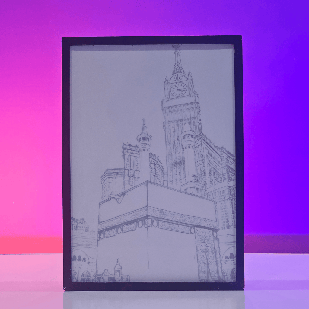 Khana Kaba Backlit Frame