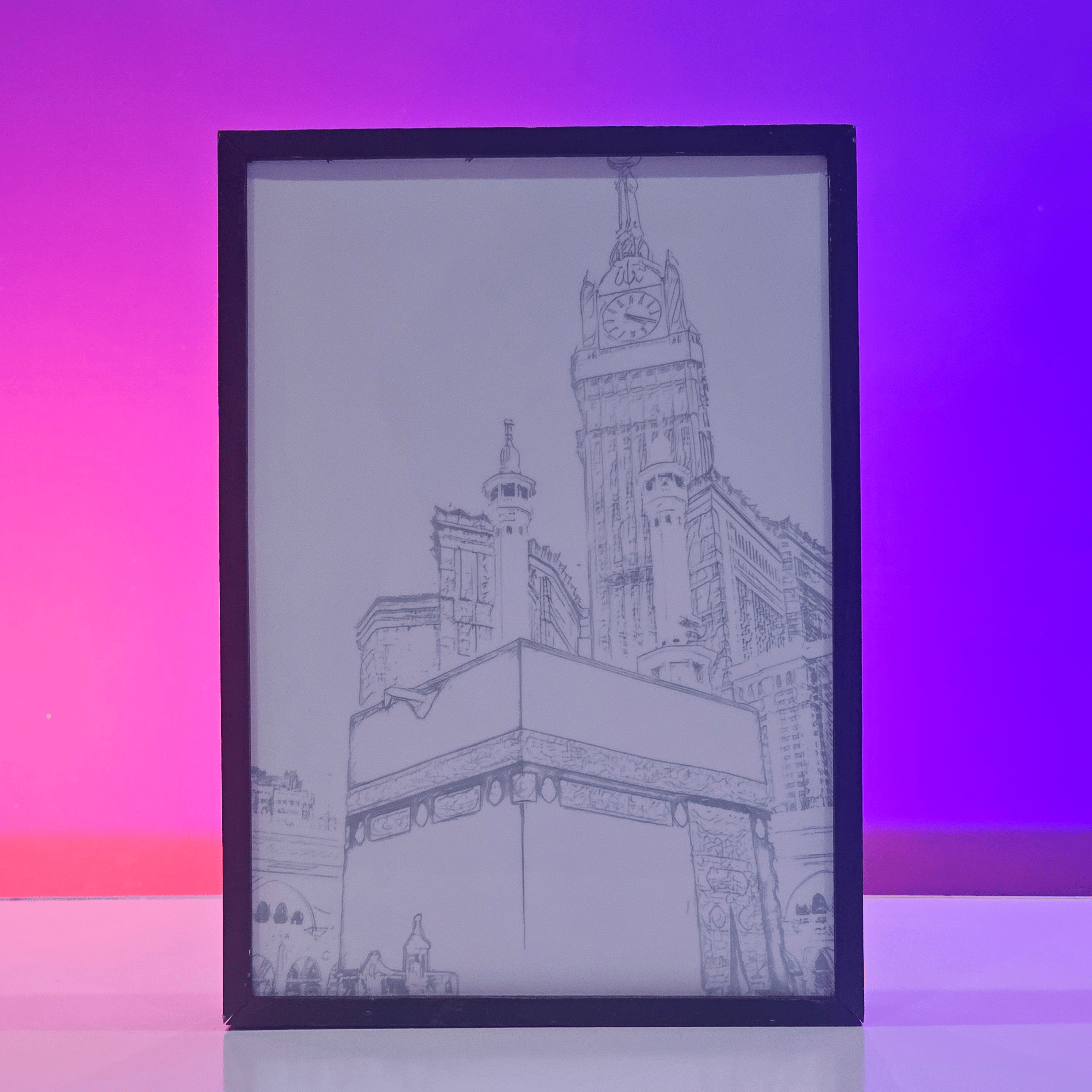Khana Kaba Backlit Frame