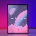 Lost & Found Motivational Backlit Frame Decorornament 