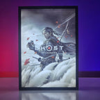 Ghost of Tsushima Backlit Frame — Premium Gaming Wall Art Pakistan