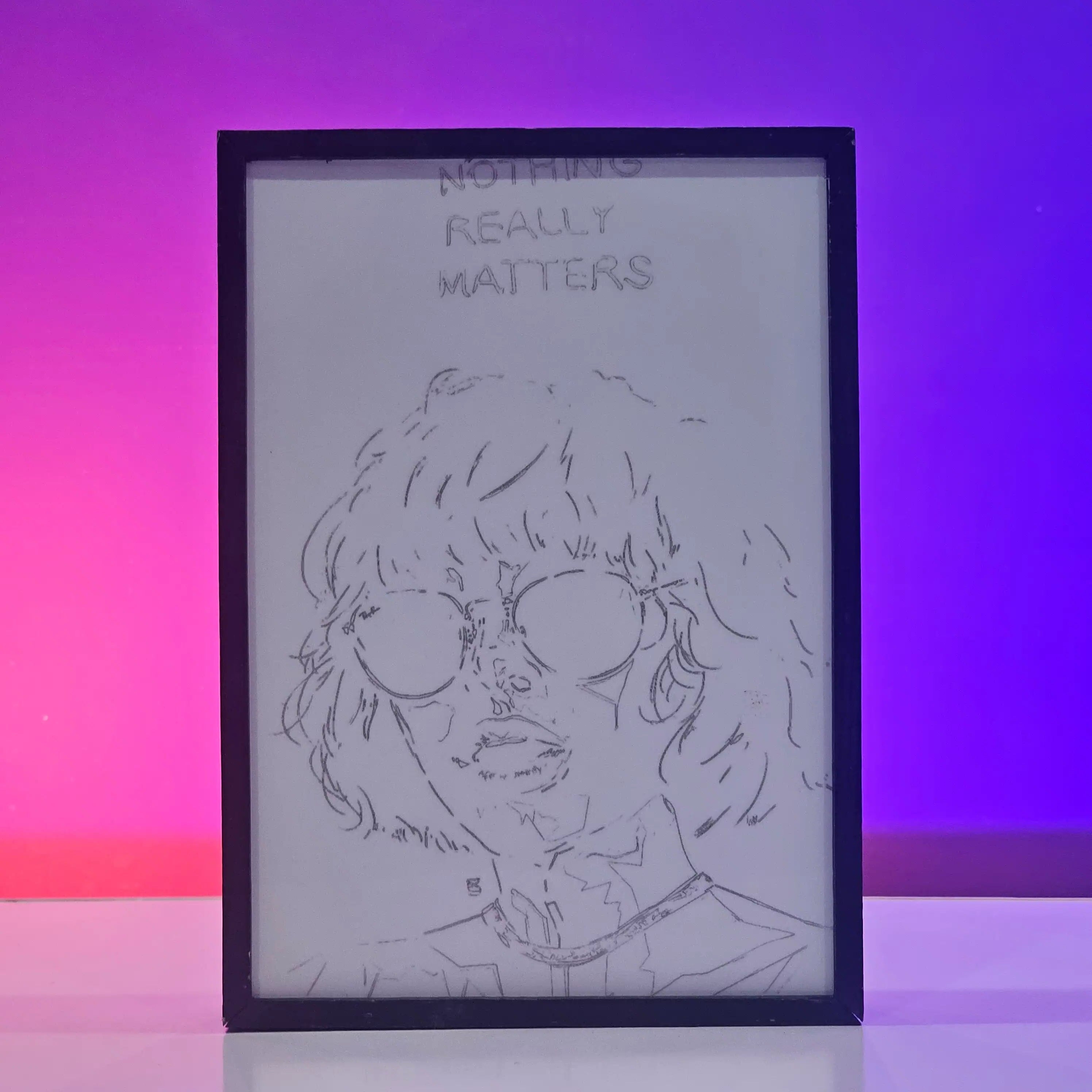 Lost & Found Motivational Backlit Frame