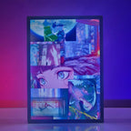 Neon Dreamscape Backlit Frame