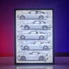Toyota Nesil Arkadan Aydınlatmalı Çerçeve