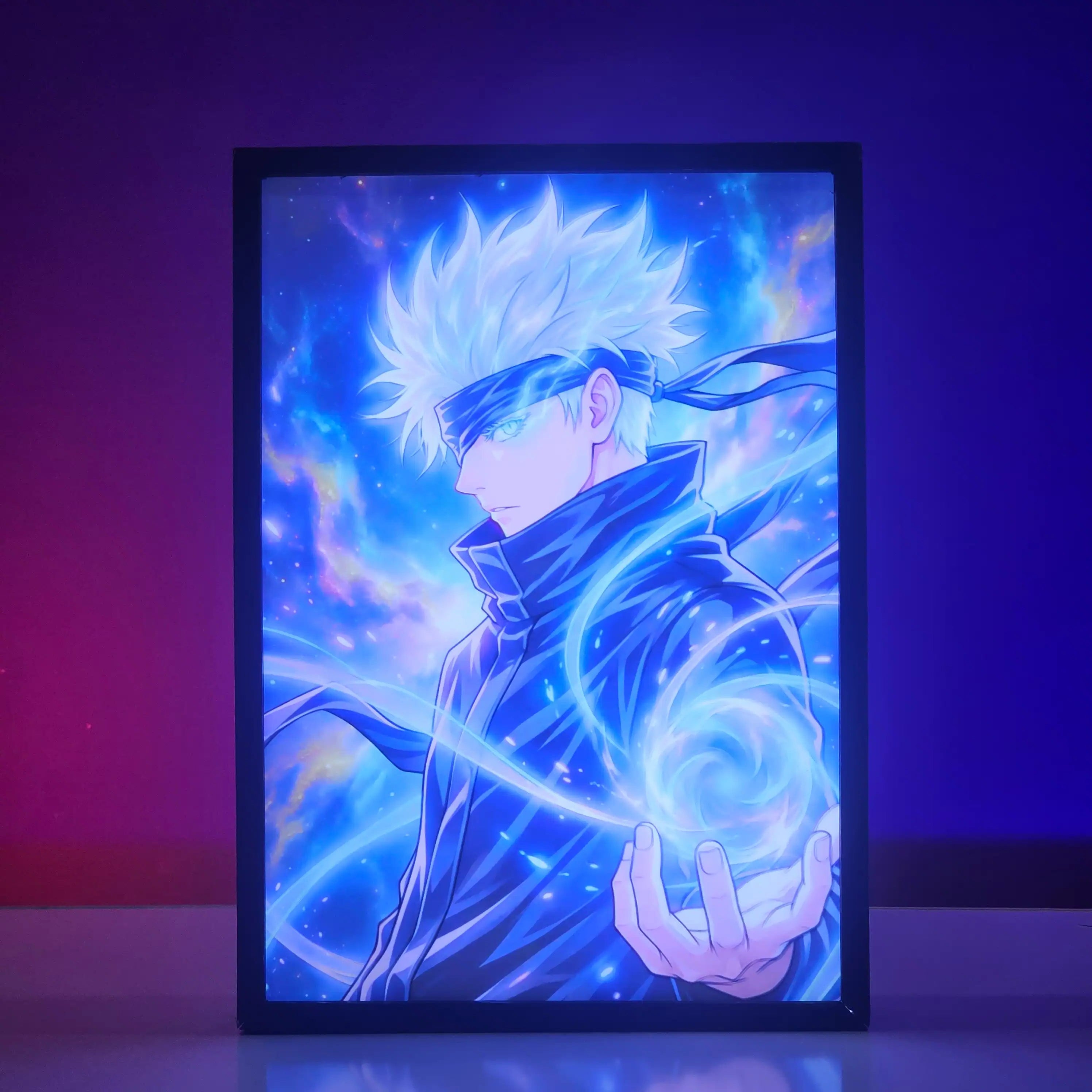 Jujutsu Kaisen Backlit Frame – Yuji & Sukuna Anime LED Wall Art