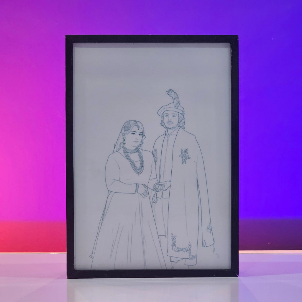 Custom Backlit Personalised LED Frame Gift | Pakistan