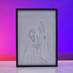 Custom Backlit Personalised LED Frame Gift | Pakistan
