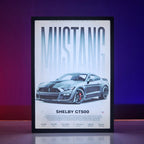 Mustang Shelby Backlit Frame – Premium Car LED Wall Art Pakistan