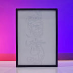Lohe Qurani Backlit Frame — Islamic Calligraphy LED Wall Art Pakistan