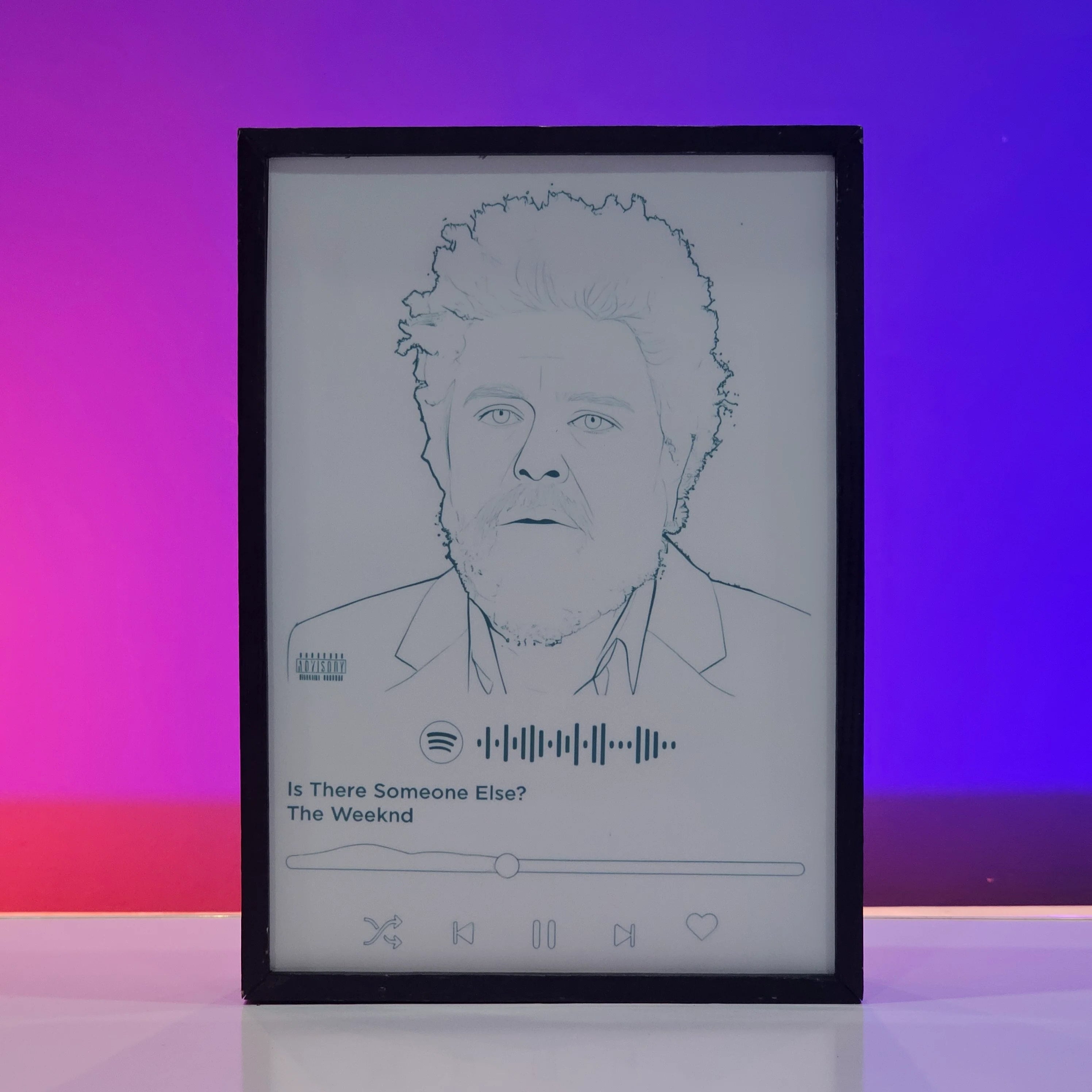 The Weeknd Album Backlit Frame – Music LED Wall Art Pakistan