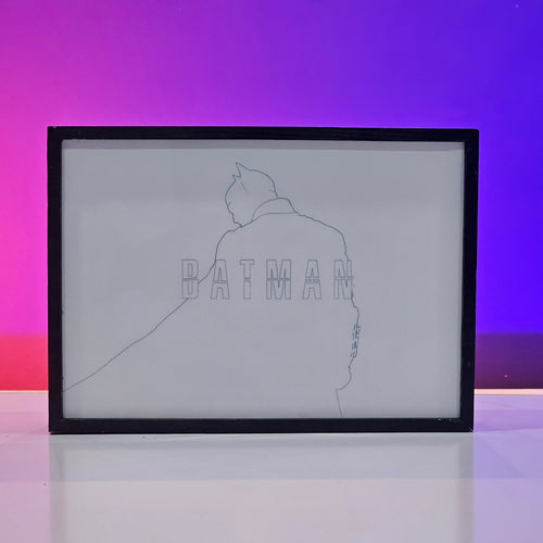 batman poster backlit