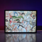 Attack on Titan Anime Backlit Frame