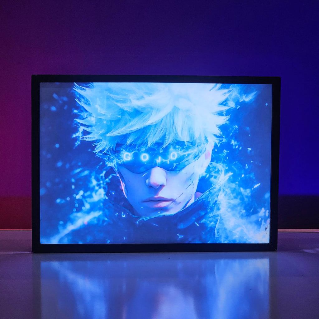 cyberpunk anime style backlit LED Frame