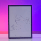 Anime Backlit Frame — Jujutsu Kaisen / Yuji & Sukuna