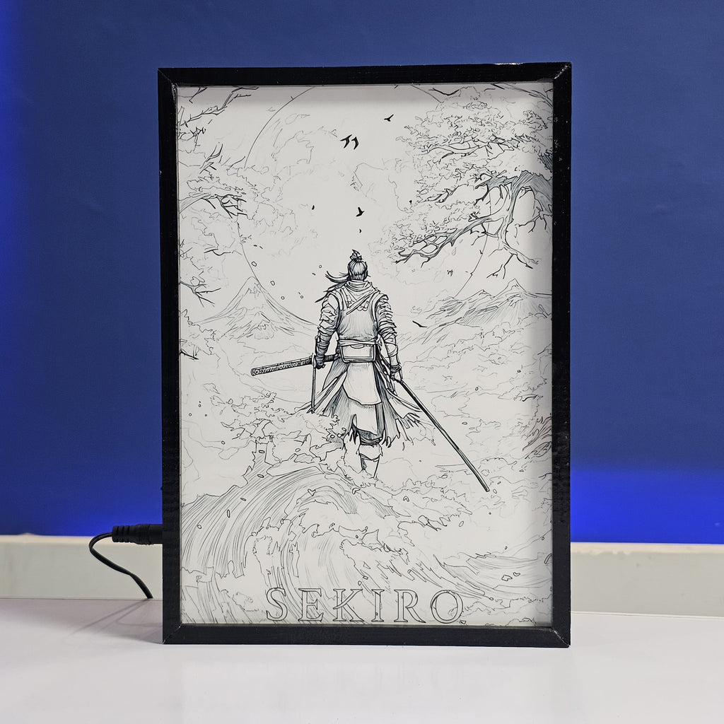 Sekiro Game Backlit Frame – LED Game Wall Art