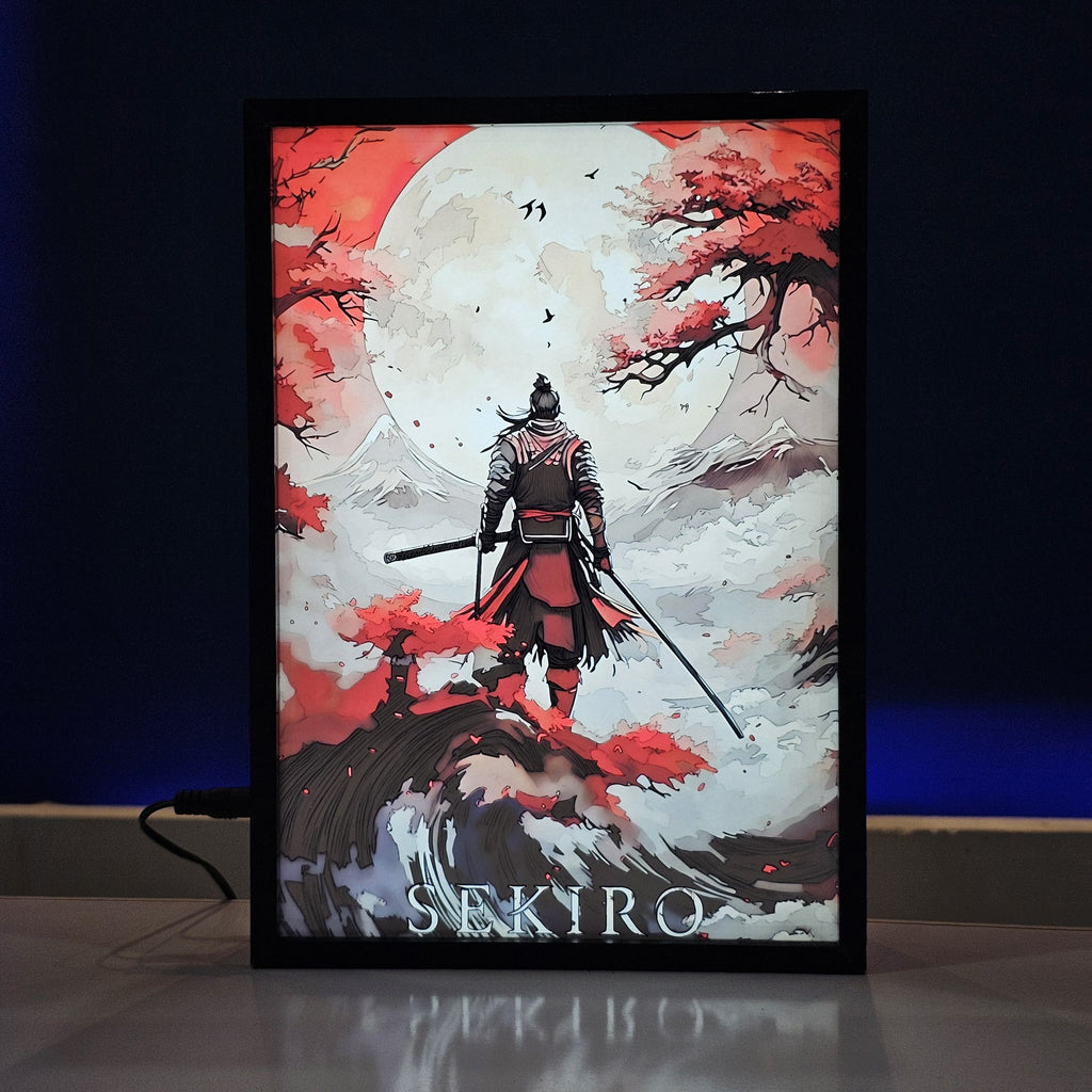 Sekiro Game Backlit Frame – LED Game Wall Art