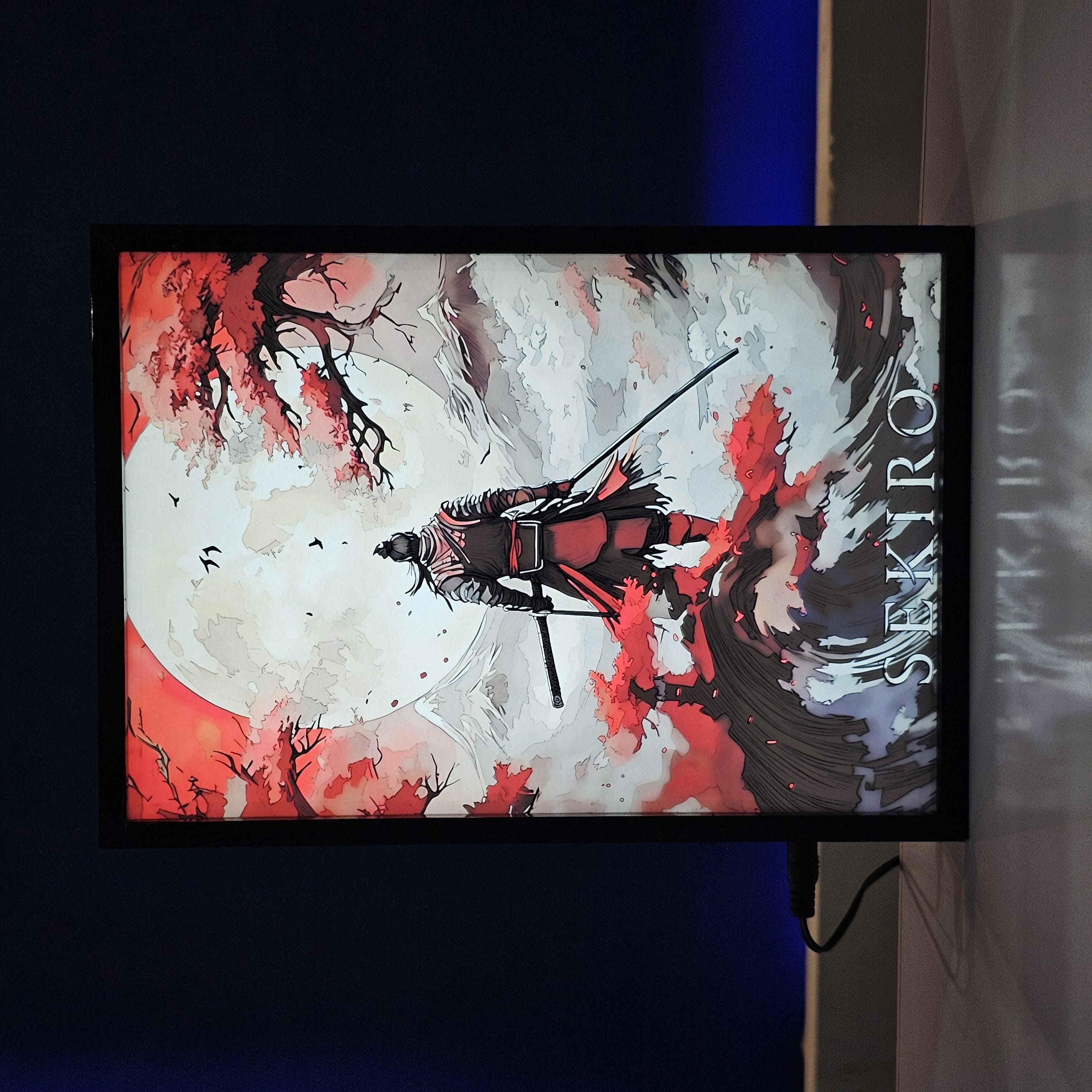 Sekiro Game Backlit Frame – LED Game Wall Art