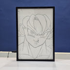 Goku Anime Backlit Frame – LED Anime Wall Art