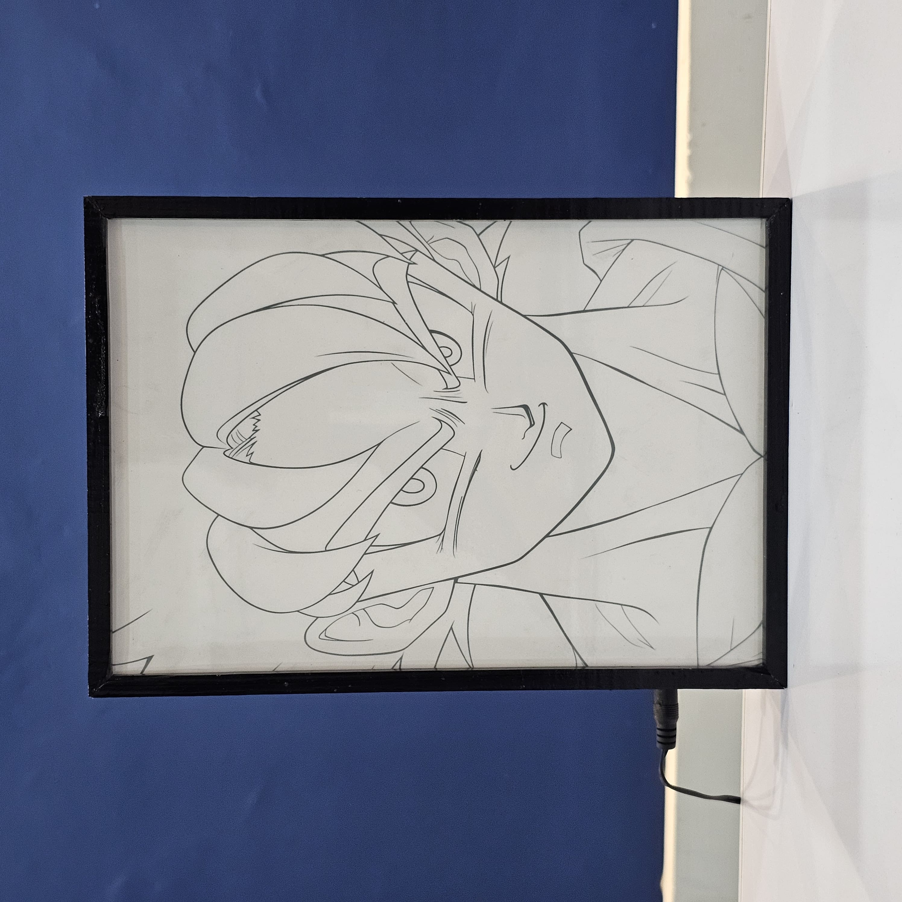 Goku Anime Backlit Frame – LED Anime Wall Art
