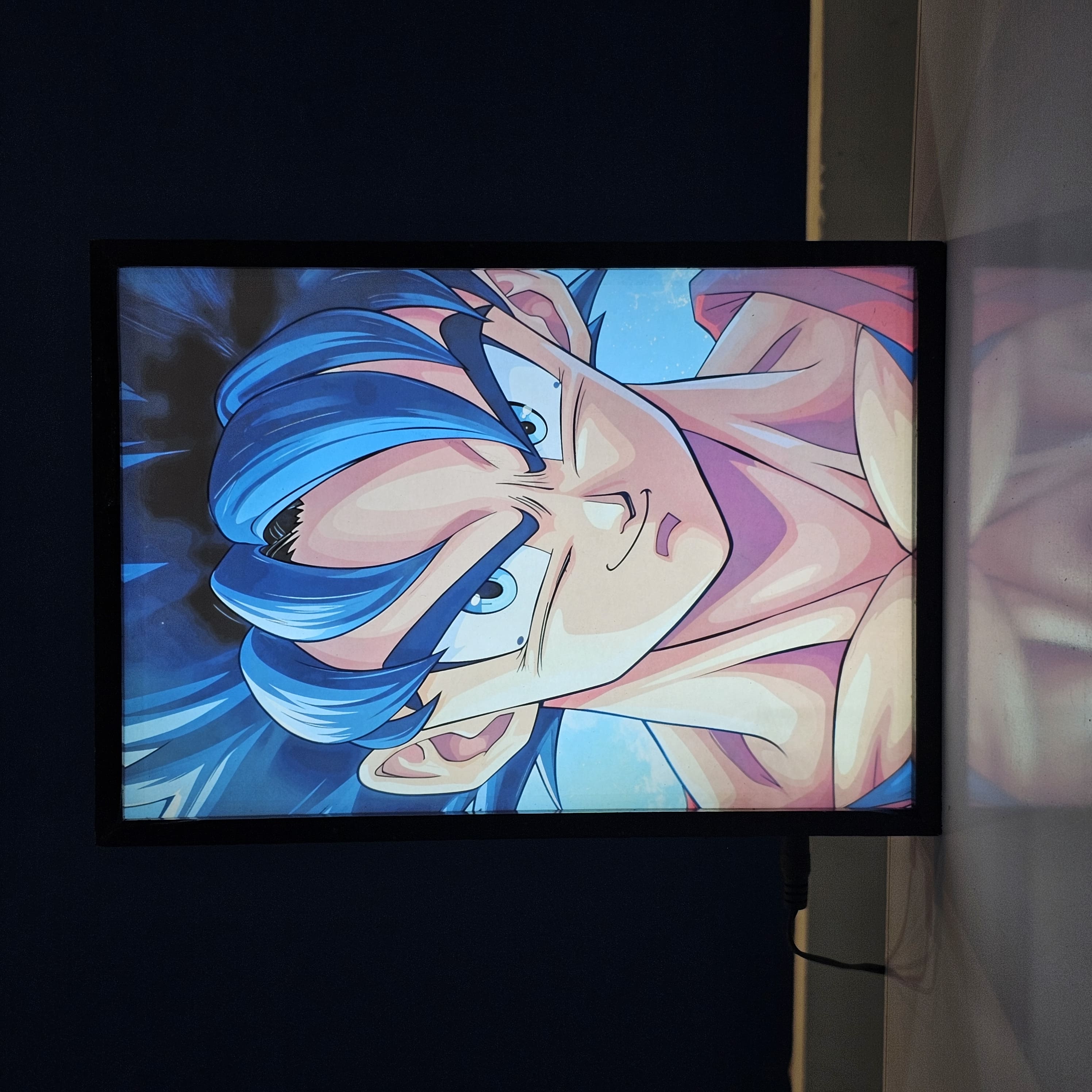 Goku Anime Backlit Frame – LED Anime Wall Art
