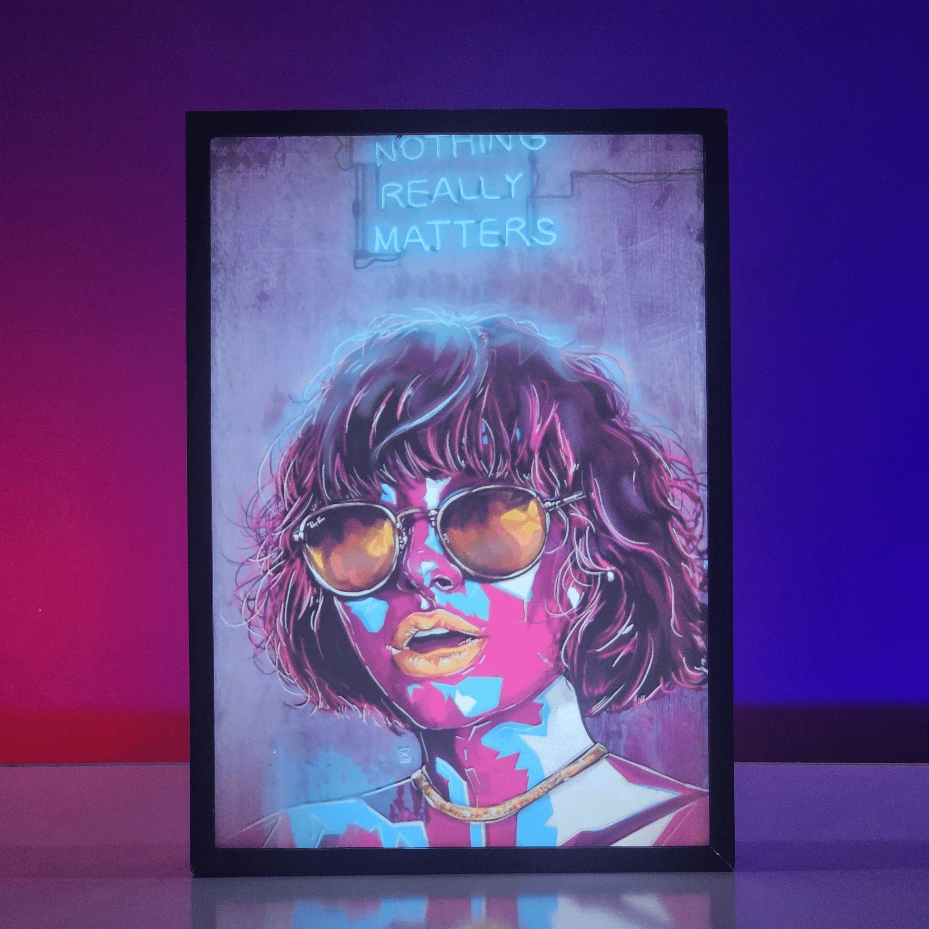 Motivational Graffiti Style Backlit