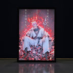 Ryomen Sukuna Jujutsu Kaisen Backlit Frame – LED Anime Wall Art
