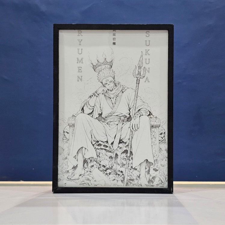 Ryomen Sukuna Jujutsu Kaisen Backlit Frame – LED Anime Wall Art