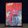 Ducati Panigale V4 Backlit Frame – LED Bikes Wall Art