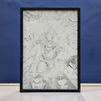 Goku Dragon Ball Z Backlit Frame – LED Anime Wall Art