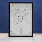 Naruto Kurama Backlit Frame – LED Anime Wall Art