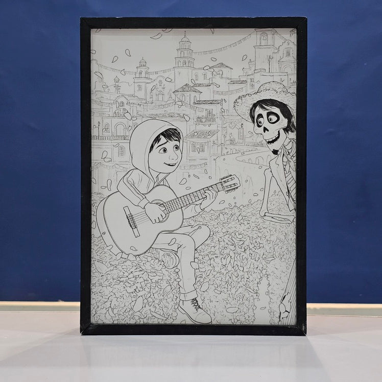 Disney Coco Miguel Backlit Frame – LED Movie Wall Art