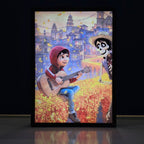 Disney Coco Miguel Backlit Frame – LED Movie Wall Art
