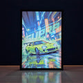 Toyota Supra Mk4 A80 Backlit Frame – LED Car Wall Art