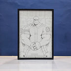 Four Arms Powerhouse Backlit Frame – LED Anime Wall Art