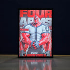 Four Arms Powerhouse Backlit Frame – LED Anime Wall Art