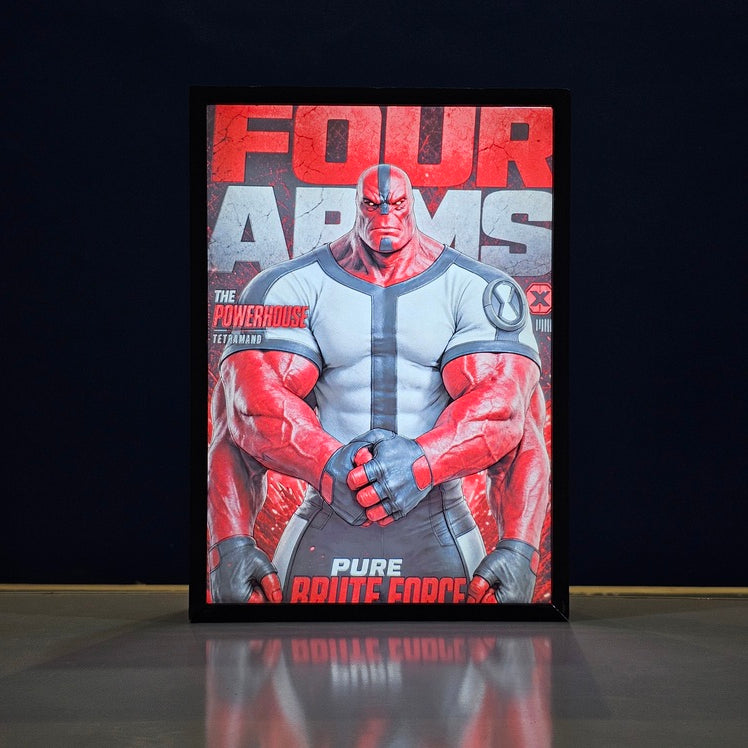 Four Arms Powerhouse Backlit Frame – LED Anime Wall Art