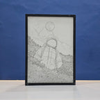 Cosmic Astronaut Backlit Frame – LED Galaxy Wall Art Pakistan
