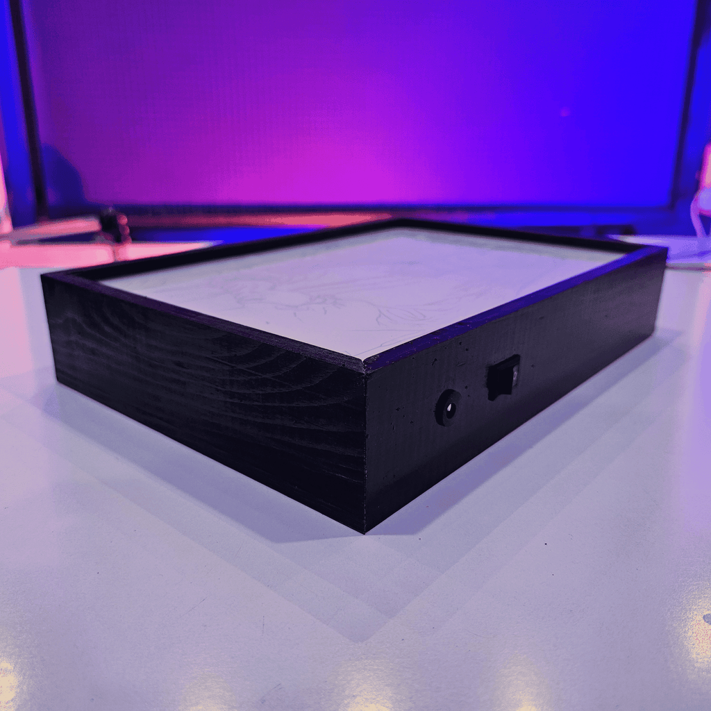 Dodge Challenger Poster backlit