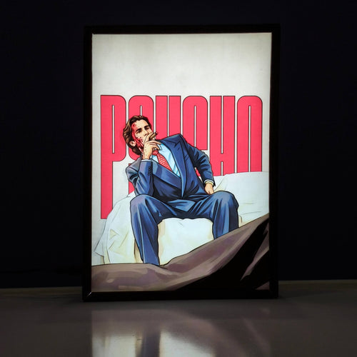 American Psycho Movie Poster Backlit frame