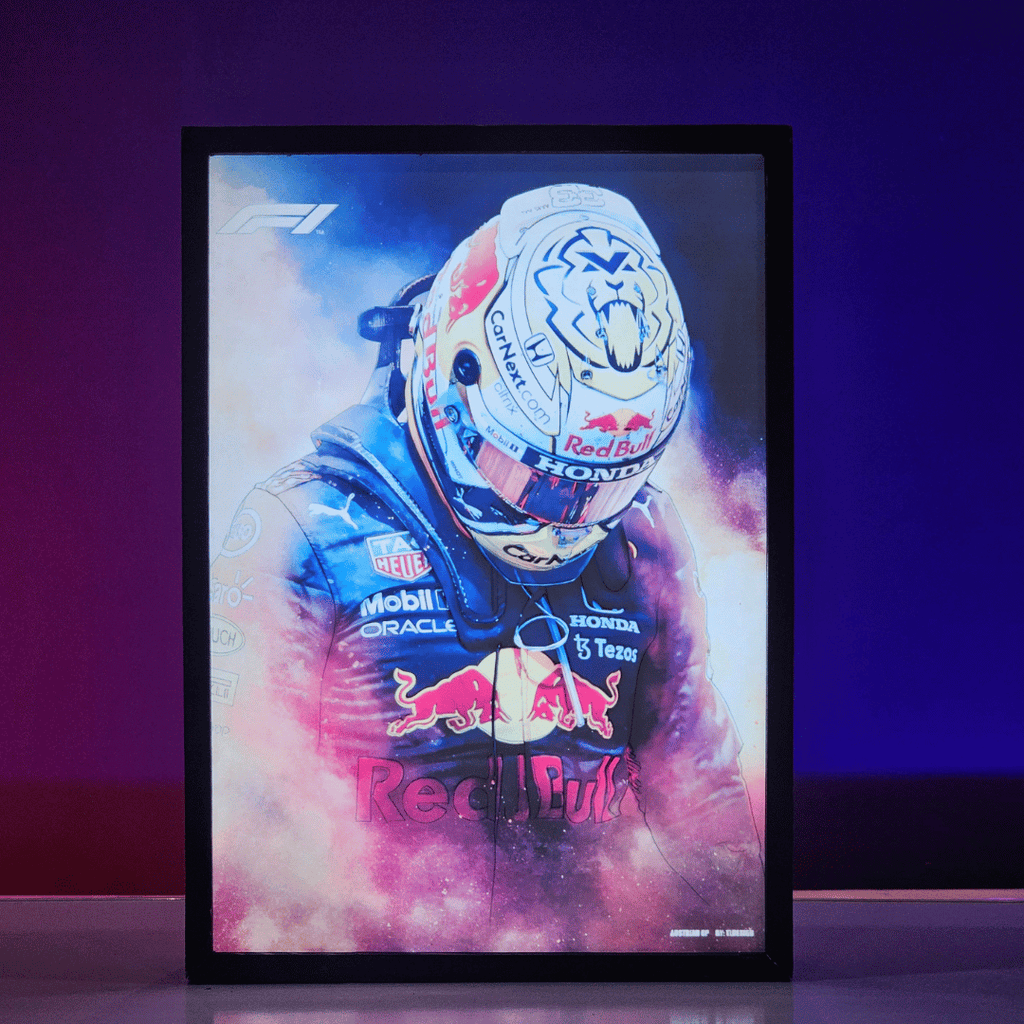 Max Verstappen F1 Poster backlit
