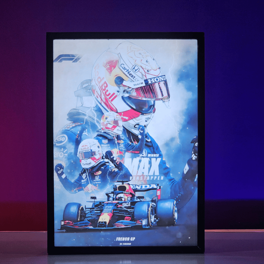 Max Verstappen F1 Poster backlit