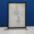 jack Sparrow Backlit Frame – LED Movies Wall Art