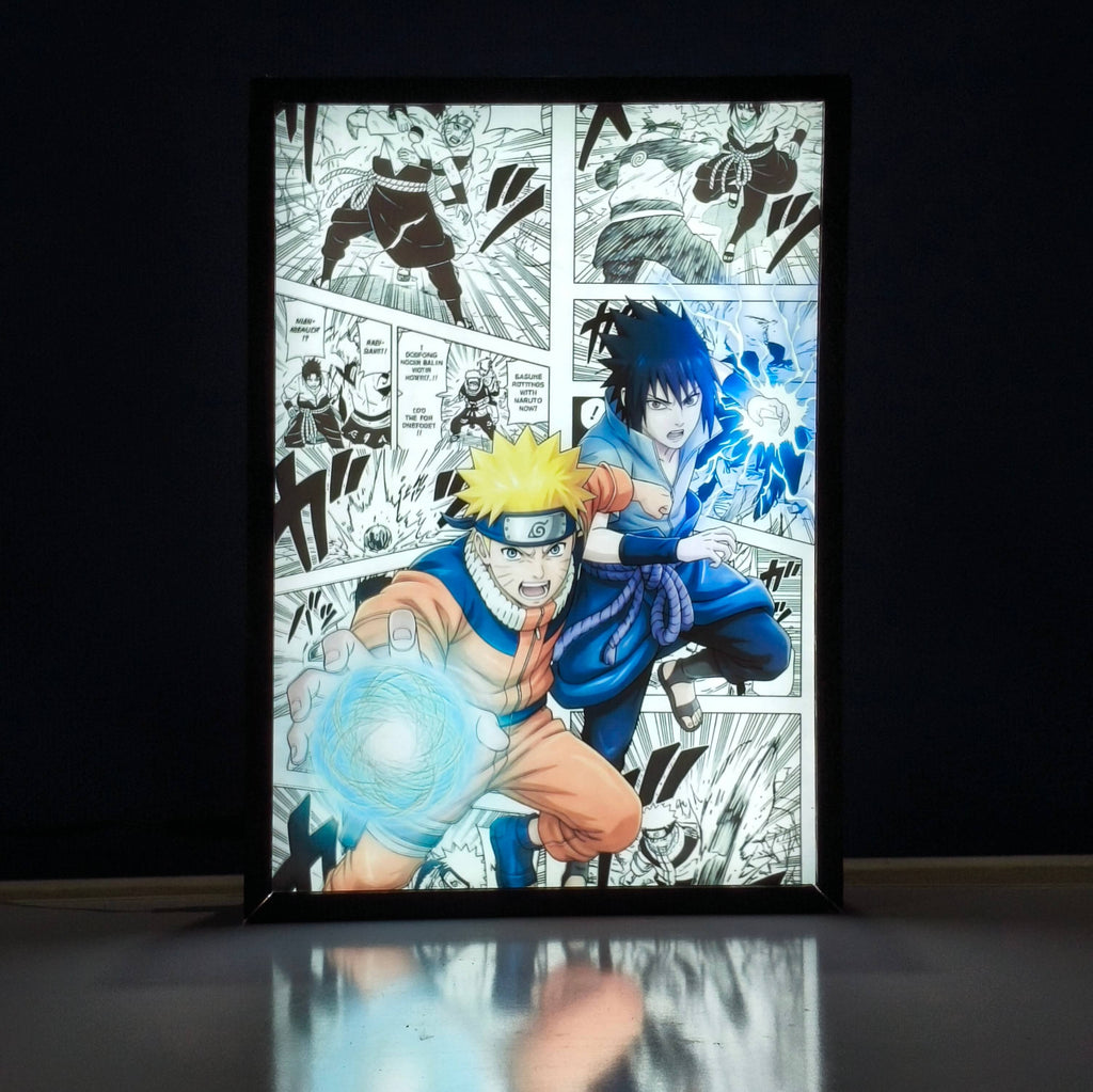 Naruto Shippuden Backlit Frame – LED Anime Wall Art
