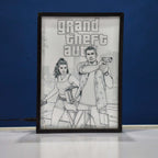 Grand Theft Auto IV Backlit Frame – LED Games Wall Art