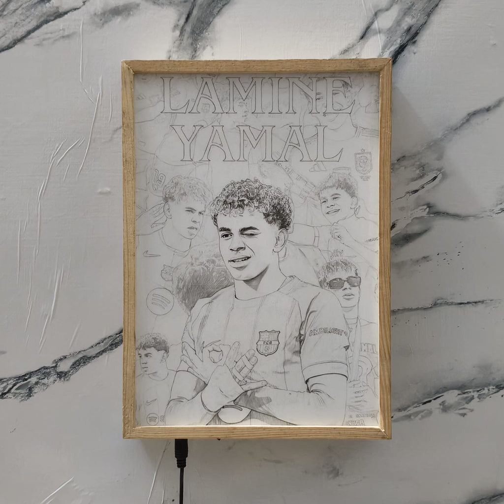 Lamine Yamal Backlit Frame