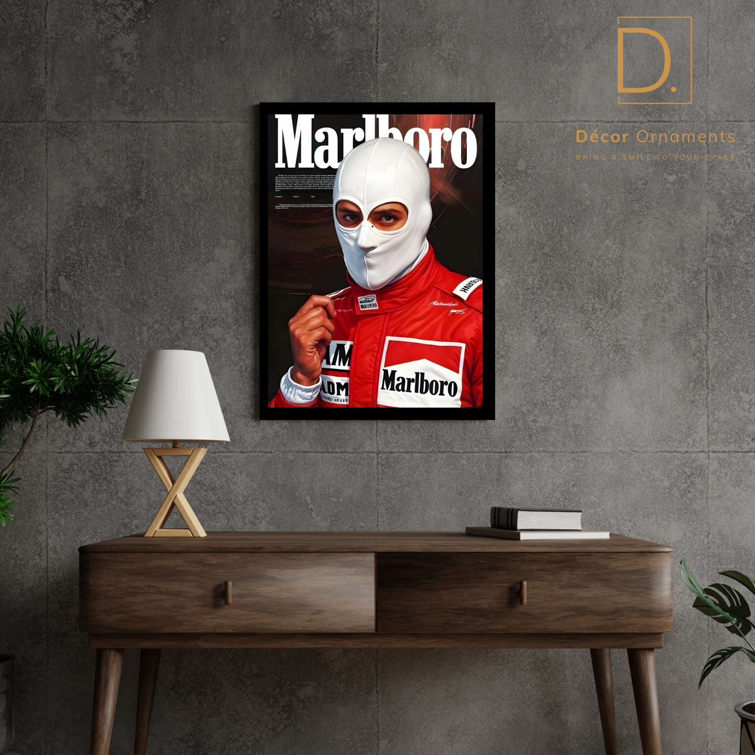 Marlboro Racer White Mask mockup