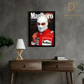 Marlboro Racer White Mask Digital Canvas – Trending Wall Art Pakistan