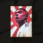 Kylian Mbappé Backlit Frame
